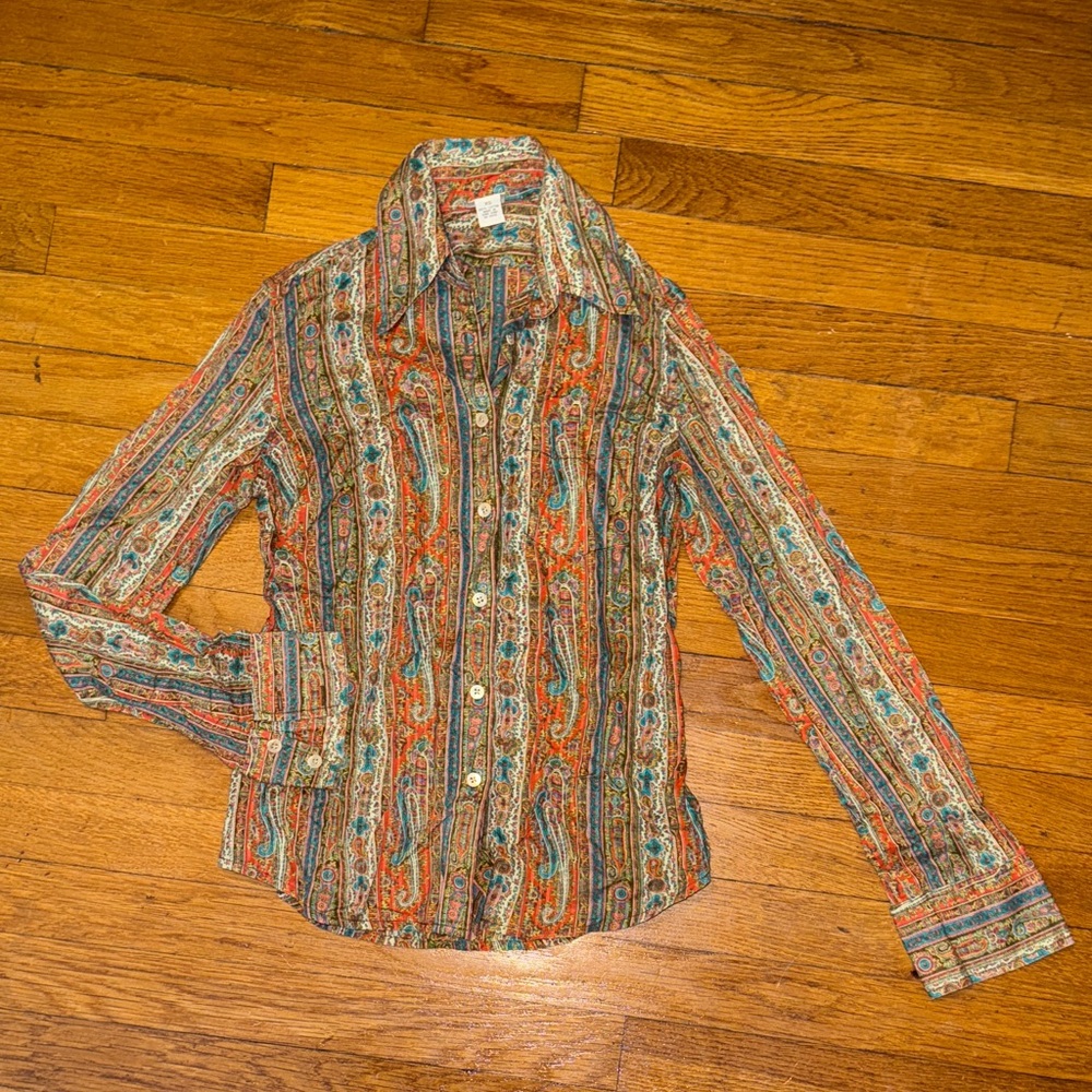Lucky Brand Multicolor Paisley Shirt